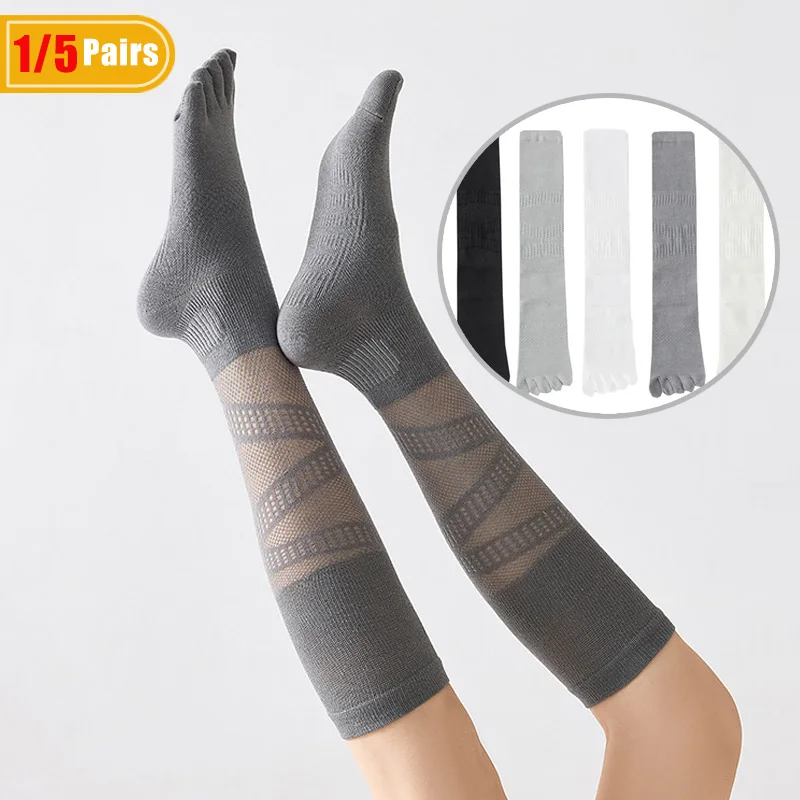 Badminton Open - 1/5 Pasang Kaus Kaki Kompresi Lima