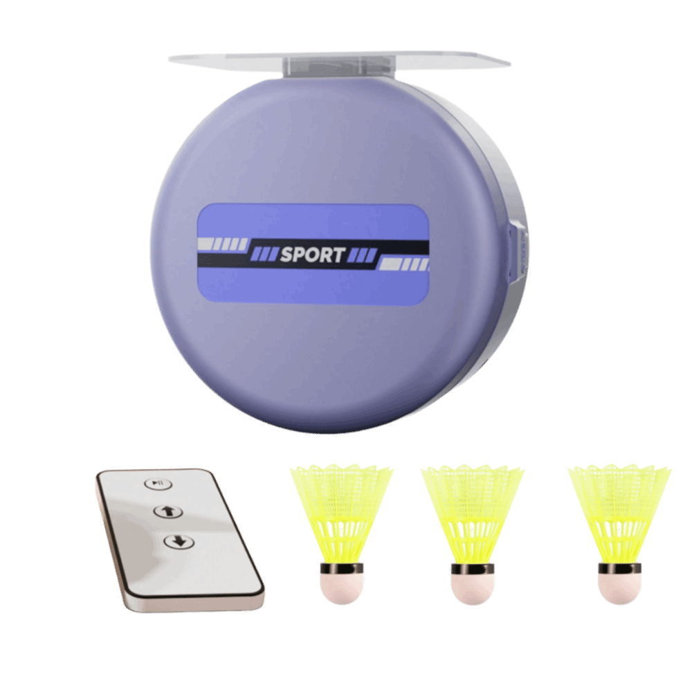 Badminton Rebound Trainer - 8pcs Pelatih Bulu Tangkis yang Dipasang