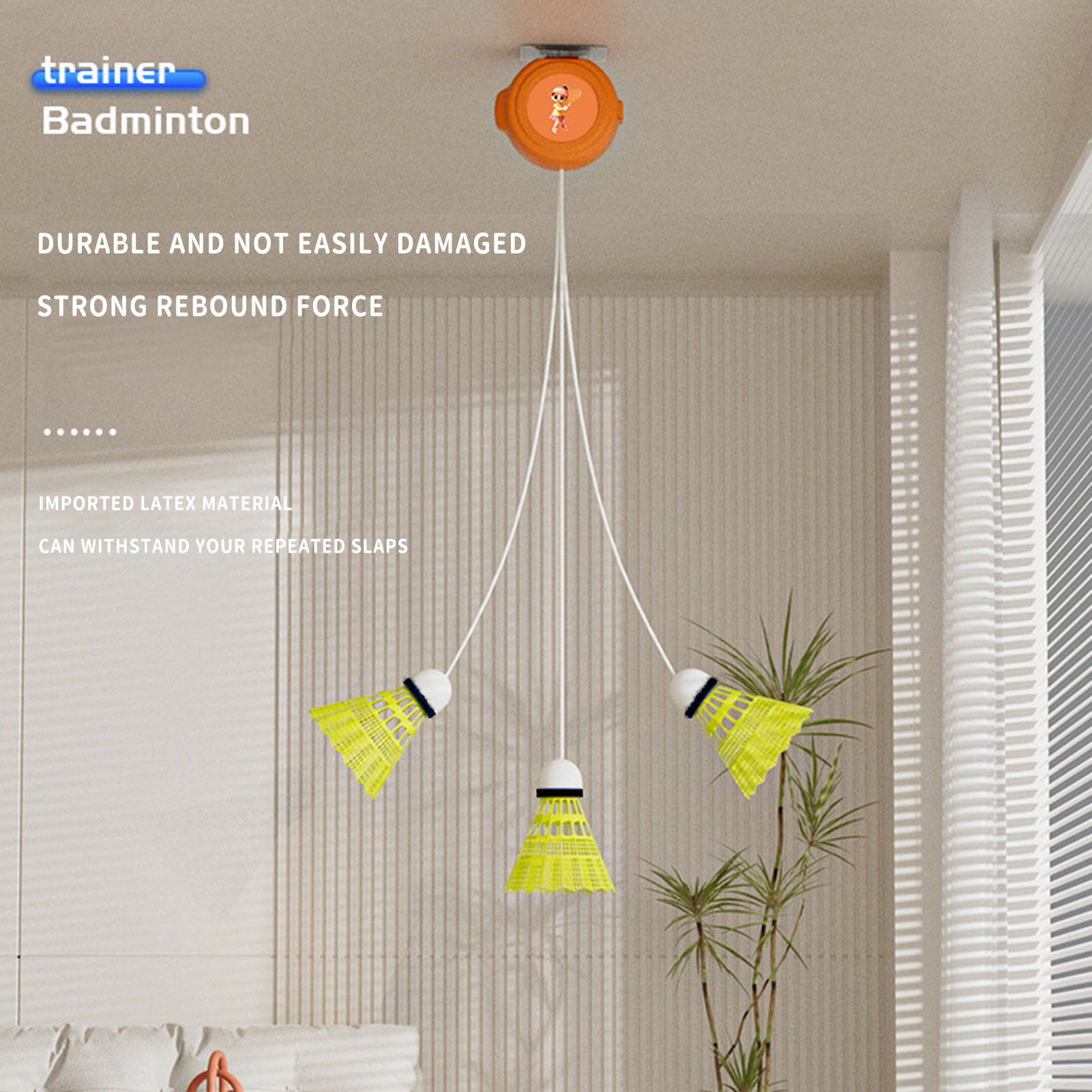 Pelatih Bulu Tangkis Otomatis  - Badminton Rebound Trainer ulasan dan harga
