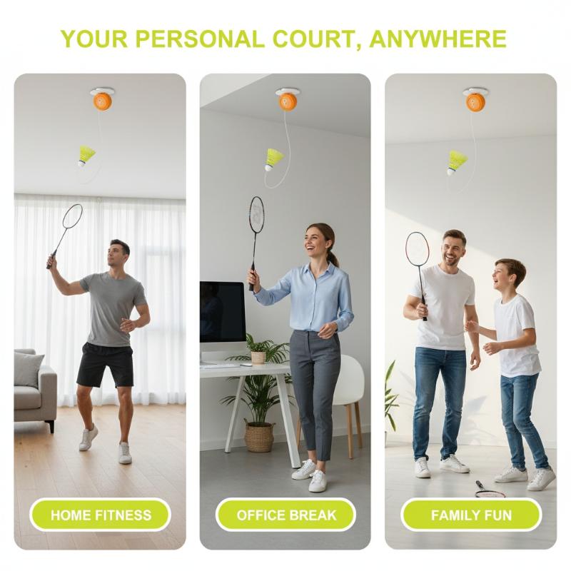 Alat Latihan Rebound Badminton - Badminton Rebound Trainer ulasan dan harga