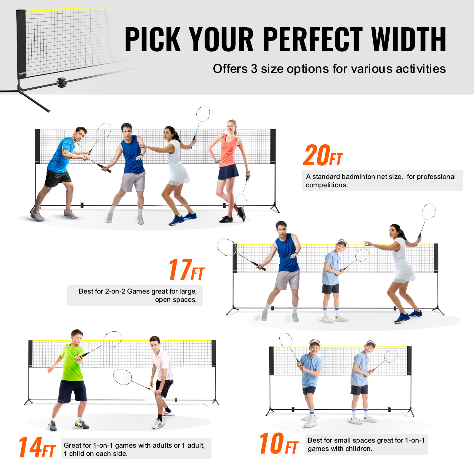 SucceBuy Jaring Badminton 20FT - Badminton Rebound Trainer ulasan dan harga