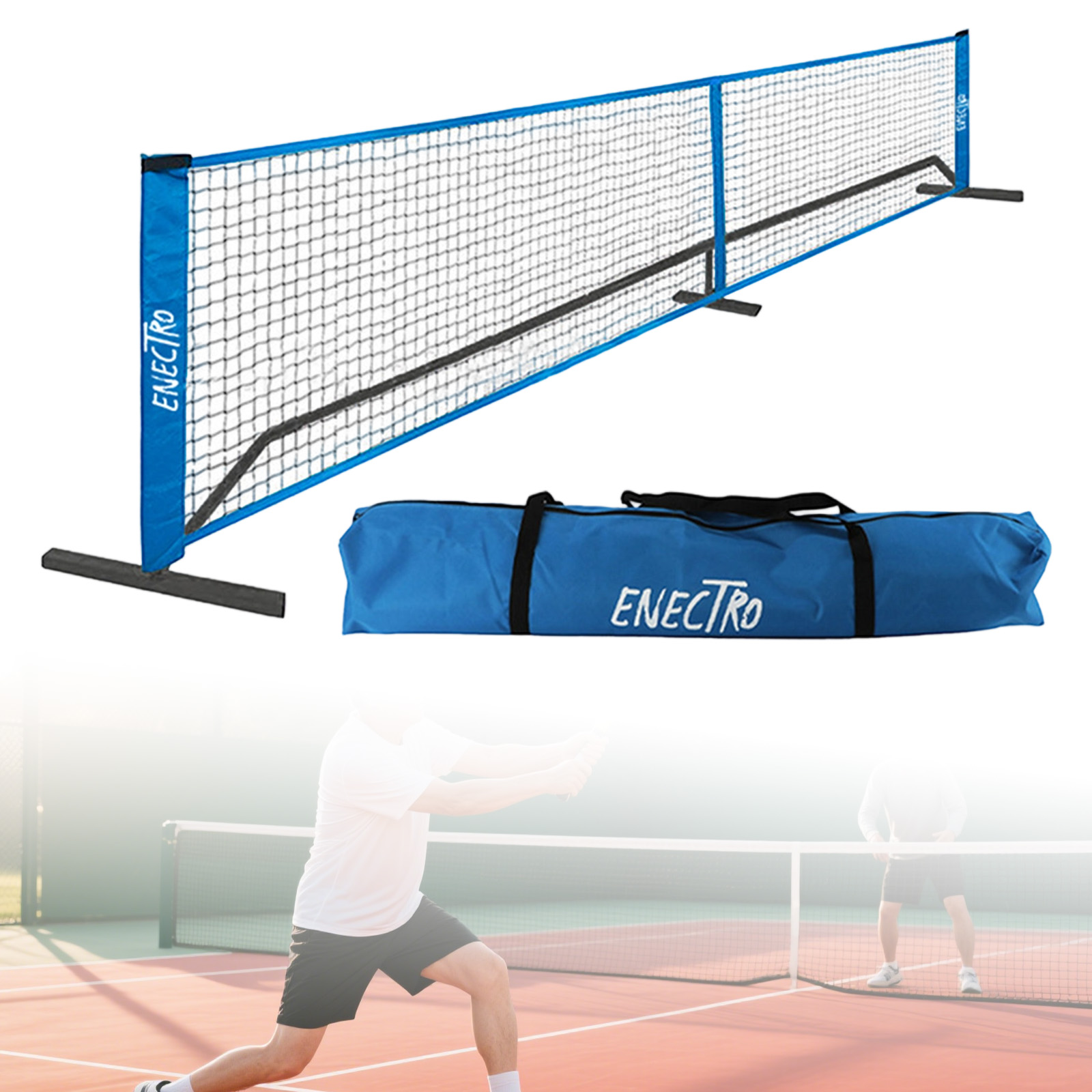 Jaring Pickleball Portabel 6.7 - Badminton Event ulasan dan harga