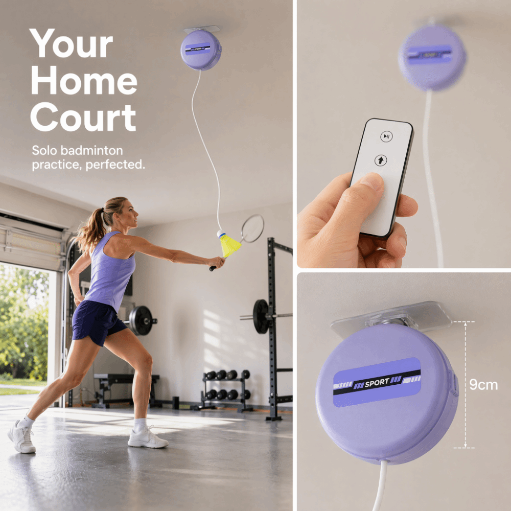 8pcs Pelatih Bulu Tangkis yang - Badminton Rebound Trainer ulasan dan harga