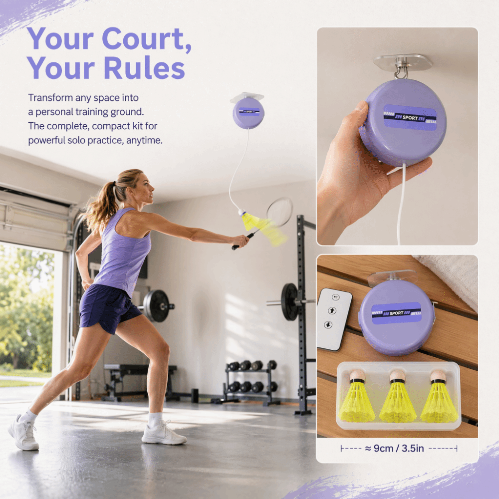 8pcs Pelatih Bulu Tangkis yang - Badminton Rebound Trainer ulasan dan harga